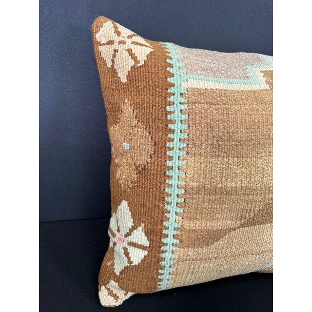 Turkish Hemp Pillow Cushion Natural Beige Brown Cushion Cover 20"x20" #30672 Enhance your home decor with our Kilim Pillow...
