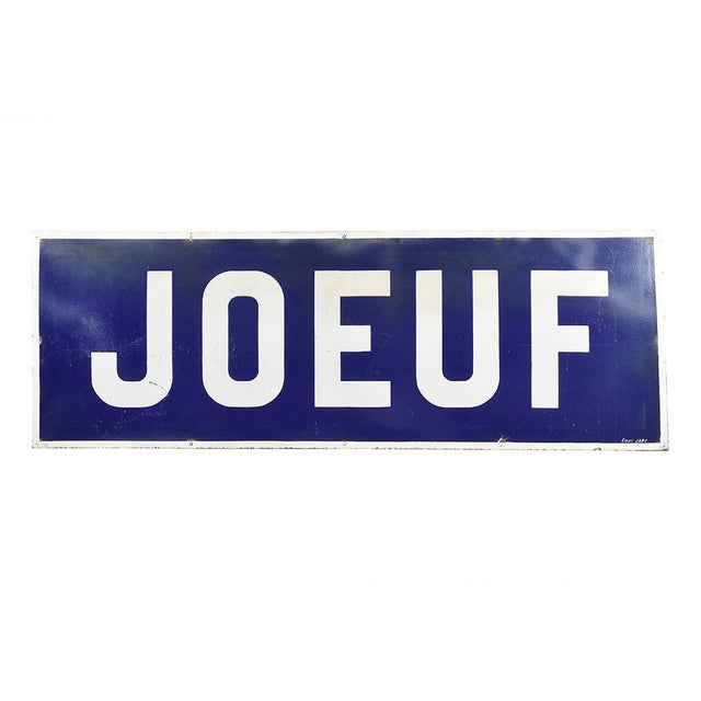 Enameled Plaque of the City of Jœuf For Sale - Image 4 of 4