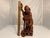 Antique Carved Rosewood Chinese God of Longevity Figurine For Sale - Image 9 of 10