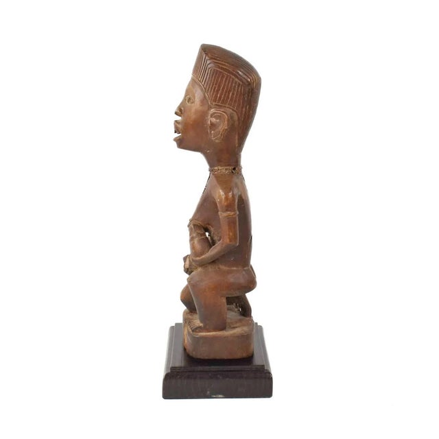 Early 20th Century Kongo Maternity Figure on Base For Sale - Image 4 of 7