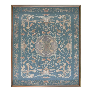 Early 19th Century Chinese Silk Embroidery ( 3' x 3'7" - 91 x 110 )