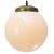 Opaline glass globe with Brass 2 meter black cotton flex Brass top E27 / E26 Up to 250V (Europe/UK Standard).The wiring of...