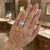 Silver Natural Diamond 0.60cts Ring in 18k Gold, Size 3 For Sale - Image 8 of 8