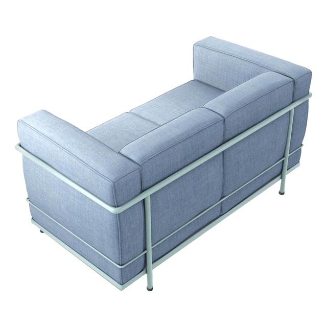 LC2 Two-Seat Sofa by Le Corbusier, P. Jeanneret, Charlotte Perriand for Cassina For Sale