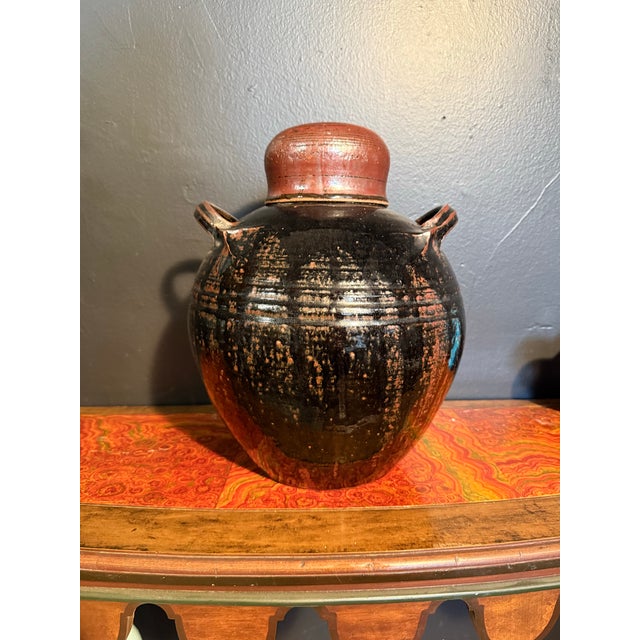 Oversized Pottery, Lidded Jar by Dale Roush