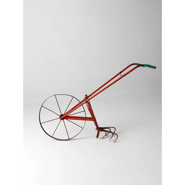 Antique 1930s Wheel Hoe Garden Cultivator For Sale - Image 6 of 17