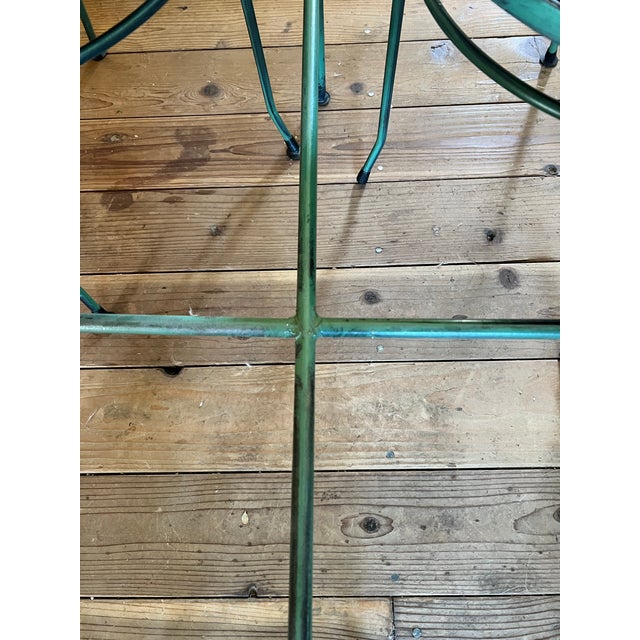 Vintage Greek Key Wrought Iron Dinette Set For Sale - Image 6 of 12