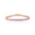 Not Yet Made - Made To Order Brilliant 14.83 CTW Pink Sapphire Tennis Bracelet in 14k Yellow Gold For Sale - Image 5 of 11