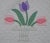 Textile Edit Early 20th Century Folk Art Stitched Tulip Flower Baskets Applique Quilt Blanket For Sale - Image 7 of 13