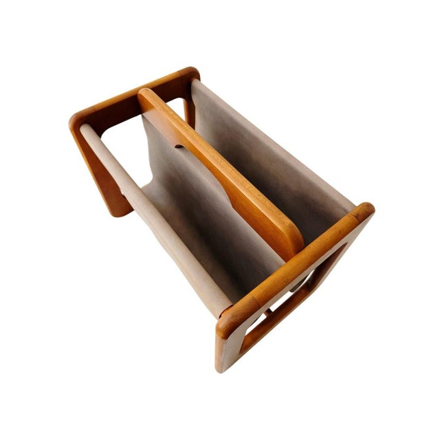 1960s Danish Teak Magazine Holder attributed to Aksel Kjersgaard for Salin Mobler, 1960s For Sale - Image 5 of 7