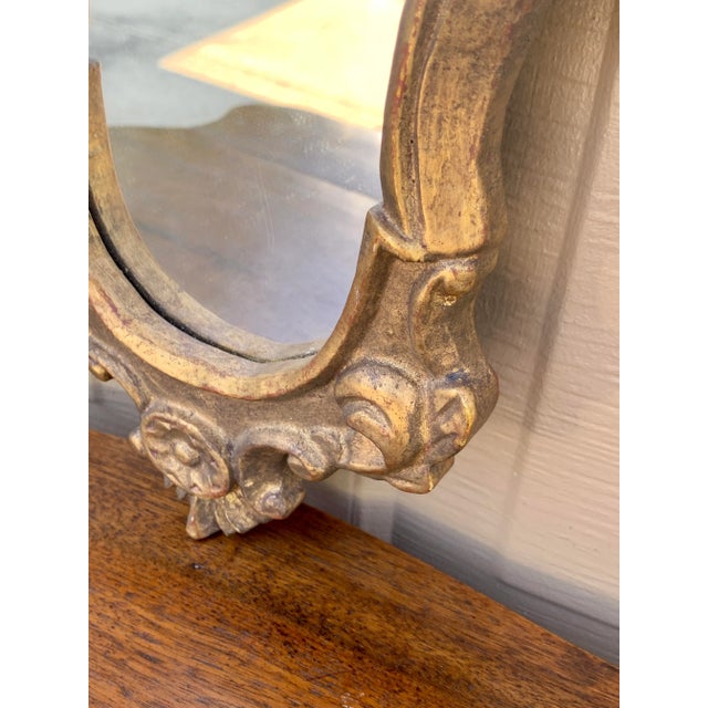 Italian Rococo Style Giltwood Wall Mirror For Sale In South Bend - Image 6 of 11