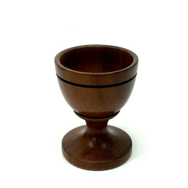 Mid-Century Modern Vintage Mid-Century Modern Small Scale Mixed Wooden Goblet Curation - Group of 6 For Sale - Image 3 of 8