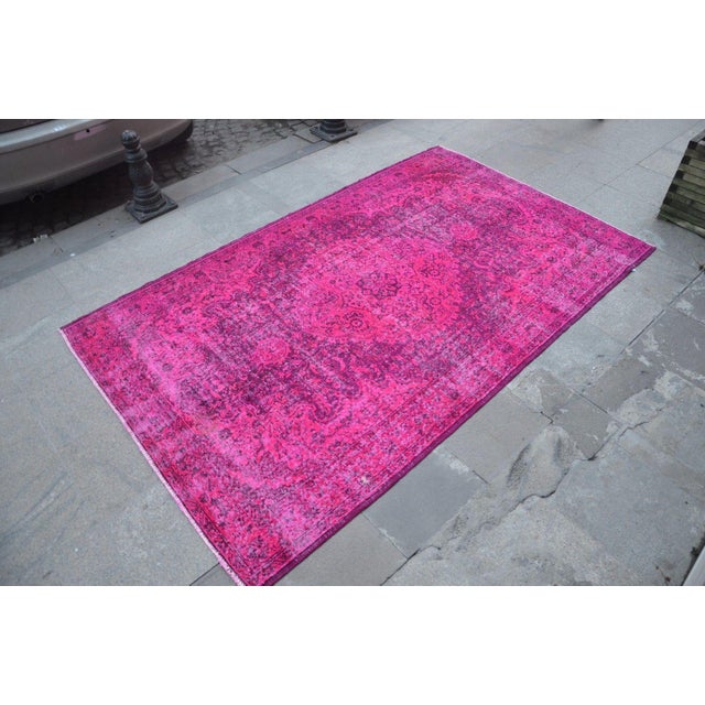 Pink Overdyed Turkish Rug Chairish