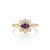 Contemporary Dainty Purple Amethyst Ring | Minimalist Statement Delicate Ring | February Birthstone Ring Us 7 For Sale - Image 3 of 5