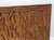 Mid-Century Modern Decorative Fine Carved Wood Wall Panel For Sale - Image 3 of 9