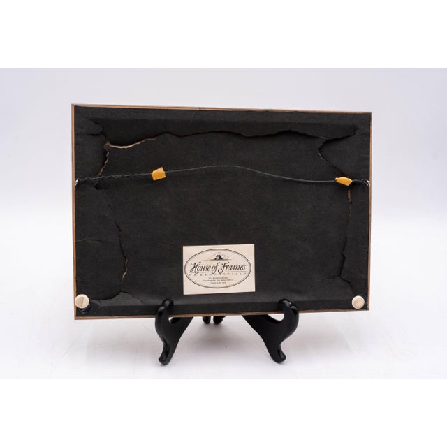 Pair of Nautical Watercolor Paintings Fishing Boats Fishermen Signed George D Post For Sale - Image 14 of 16