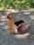Red Vintage Wooden Pelican Magazine Rack For Sale - Image 8 of 12