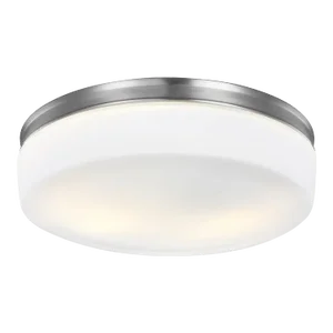 Sean Lavin By Visual Comfort Studio Issen Flush Mount in Satin Nickel