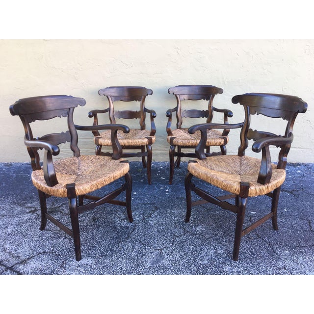 19th Set of Four Anglo, Armchairs with Wide Cane Seats For Sale - Image 18 of 18