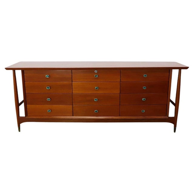 1950s 1950s Stunning Frank Kyle Drawer with Pepe Mendoza Pulls, Attributed For Sale - Image 5 of 18