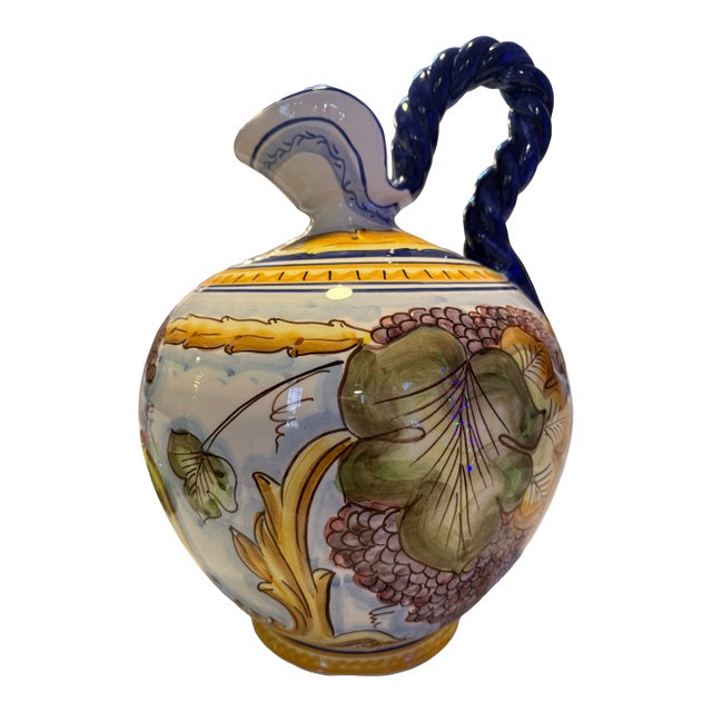 Talaveras Style Ewer Pitcher Vase For Sale