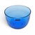Contemporary Villeroy & Boch Conga White Swirl Cobalt Crystal Centerpiece Bowl 8.75" For Sale - Image 3 of 12