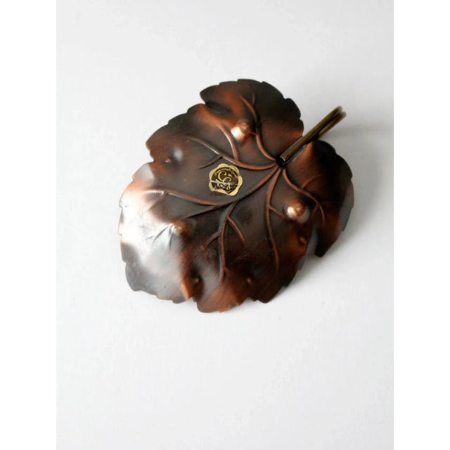Copper Vintage Coppercraft Guild Copper Dish For Sale - Image 8 of 10