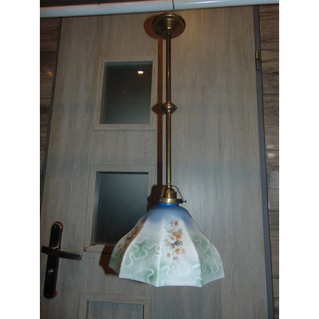 Metal Art Deco Brass Lamp For Sale - Image 7 of 7