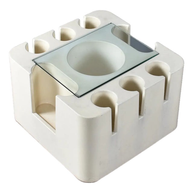 Sergio Mazza for Artemide Italian Space Age Bacco Bar Cart For Sale