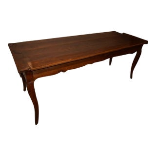 19th Century Fruitwood Farm Table For Sale