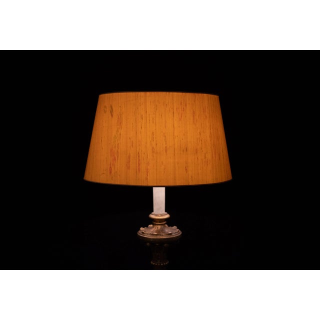 Italian Rococo Style Gilt Wood Floor Lamp, 1950s For Sale - Image 12 of 13