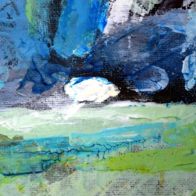 The Weight of Air II, 2019 Oil & wax on deep-fame canvas