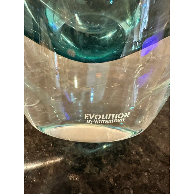 Vintage Waterford Evolution Limited Run Collection of Waterford Art Glass Vase For Sale - Image 11 of 12