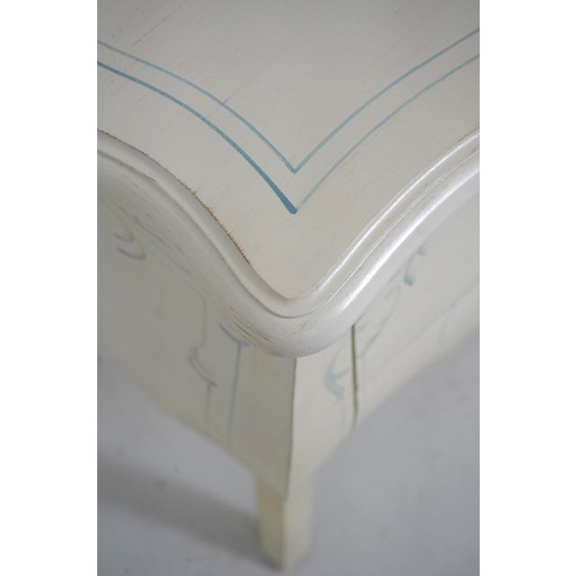 Wood Venetian Paint Decorated Bombe Chest Accent Commode For Sale - Image 7 of 16