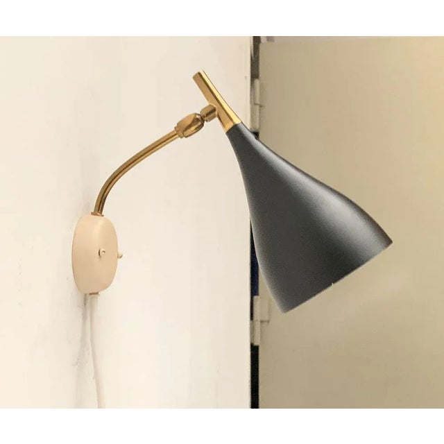 Metal Mid-Century German Wall Lamp from Cosack For Sale - Image 7 of 18