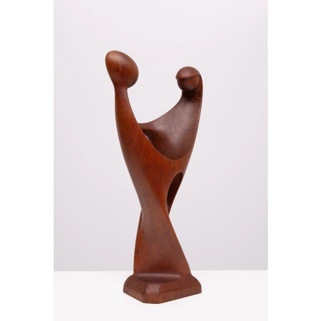 1960s Teak Sculpture by Simon Randers, Denmark, 1960s For Sale - Image 5 of 11