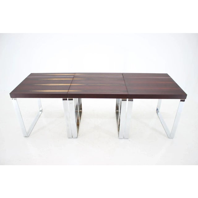 Vintage Rosewood Dining Table by Ladislav Vrátník, 1970s For Sale - Image 3 of 13