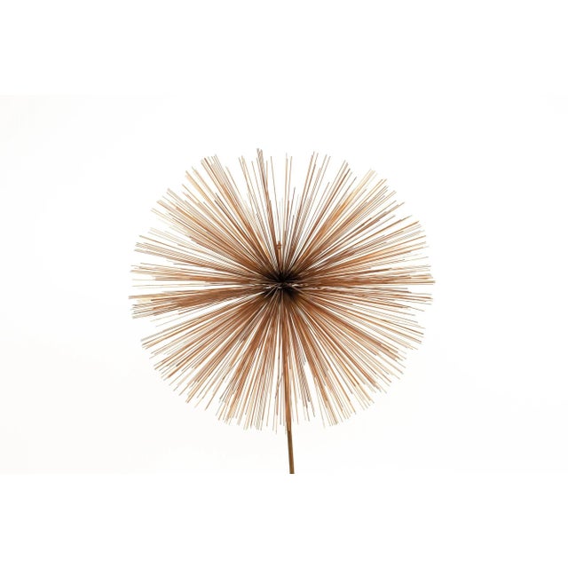 Curtis Jere Mid Century Pom Urchin Sculpture Sculpture measures: 18 wide x 18 deep x 35 high We take our photos in a...