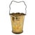 Brazilian Etched Brass Ice Bucket — Floral Engraved — Insert & Tongs 7.5" For Sale - Image 11 of 17