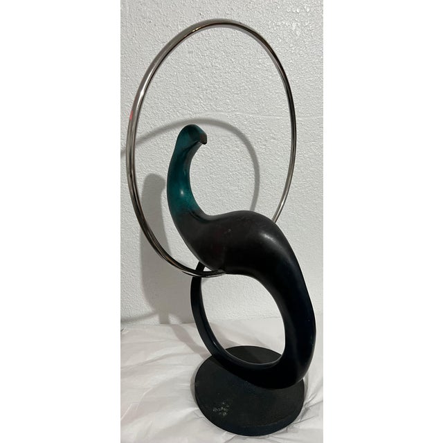 Colin Webster Watson, Large Bronze Modernist Biomorphic Sculpture Abstract Bird Colin Webster Watson For Sale - Image 14 of 18