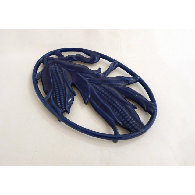 Paint Corn Cob Trivet in Enameled Cast Iron, 1950s For Sale - Image 7 of 10