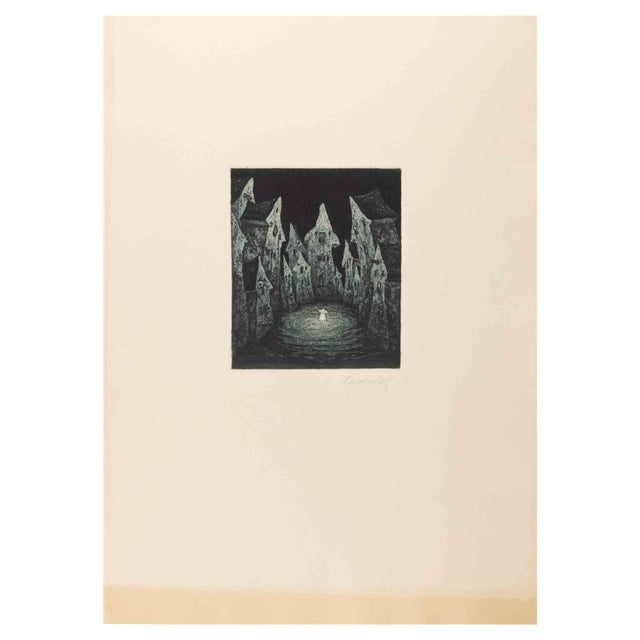 Fritz Schwimbeck, Fieber, Etching, 1918 For Sale