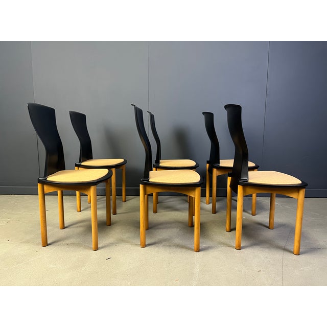 Vintage Pelope Dining Chairs by Francesco Binfarè for Cassina, 1990s, Set of 6 For Sale - Image 11 of 14