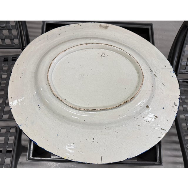 Massive Early 20th Century Italian Majolica Bacchanalian Scene Platter For Sale In Palm Springs - Image 6 of 18