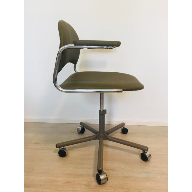 This comfortably office desk chair produced by Czech manufacture KOVONA and have been completely restored and upholstered...