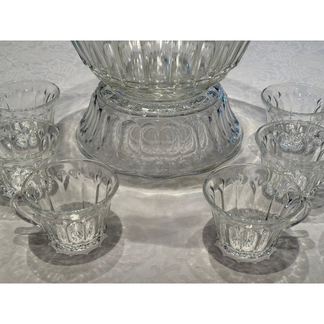 English 1960s Punch Bowl Set for 12 - 14 pcs For Sale - Image 3 of 15