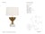 Ray Booth by Visual Comfort Signature Eadan 26" Table Lamp in Museum Brass with Linen Shade Designer: Ray Booth Height:...