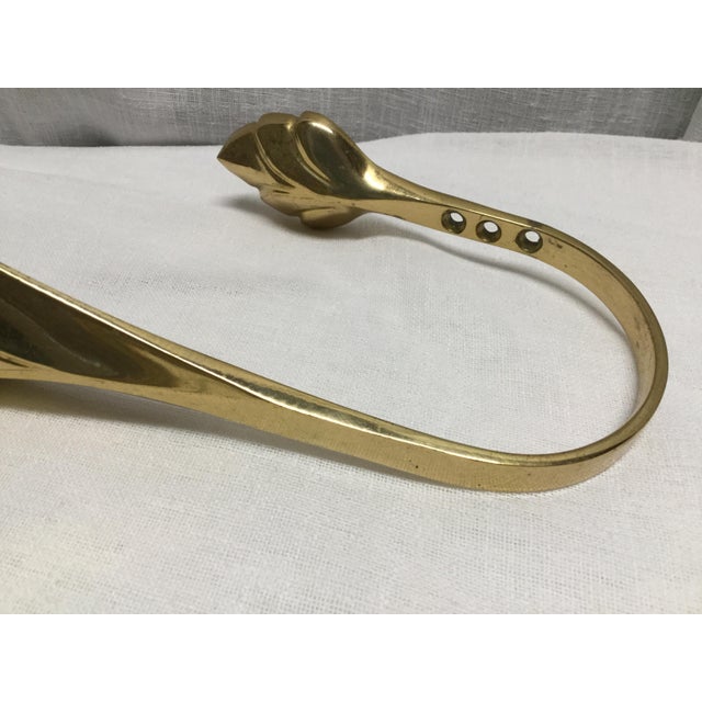 Mid Century Brass Leaf Curtain Tiebacks a Pair Chairish