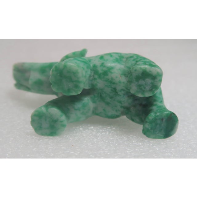 Vintage Miniature Well-Carved Uncommon Amazonite Stone, Lucky Elephant! For Sale - Image 11 of 13