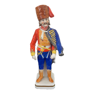 Vintage Porcelain Military Figurine